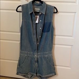 Rag & Bone Denim Romper, size small.